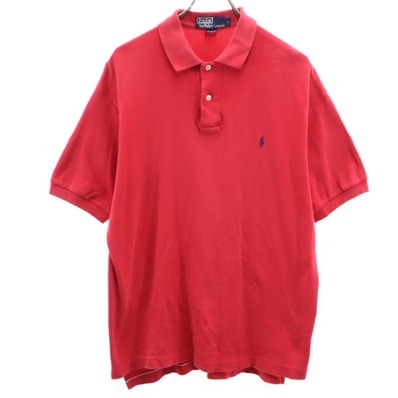 Polo by Ralph Lauren ポロバイラルフローレン 半袖 ポロシャツ L レッド