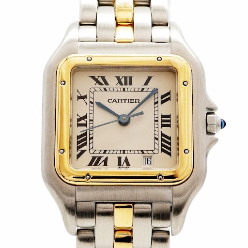 ★SALE【6wfc0189】カルティエ パンテールMM 1ロウ アイボリー文字盤【中古】腕時計 メンズ レディース ユニセックス