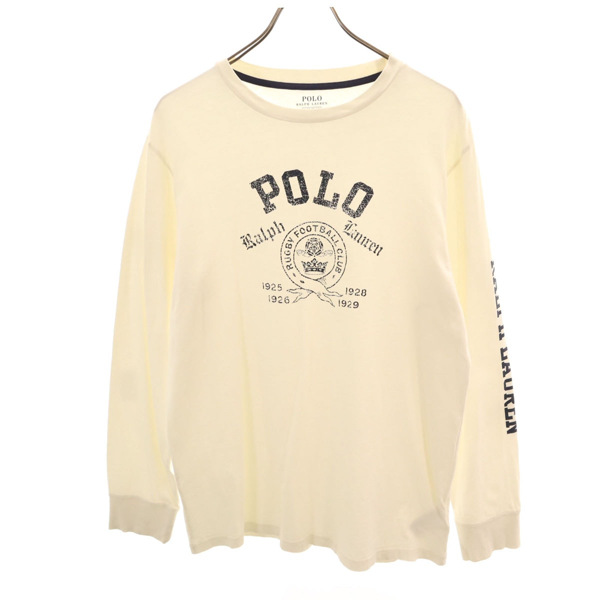 POLO RALPH LAUREN ポロラルフローレン 長袖 Tシャツ XL 18-20 アイボリー ロンT