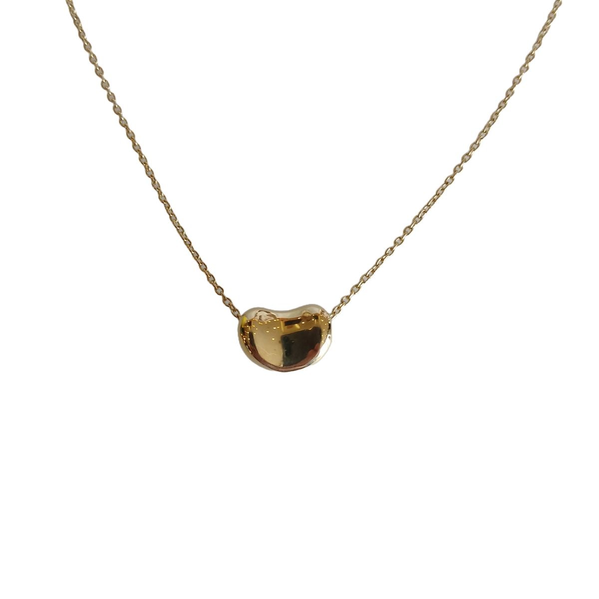 TIFFANY&Co. ティファニー ビーンズ ペンダント 750YG ネックレス K18イエローゴールド ゴールド  レディース【中古】