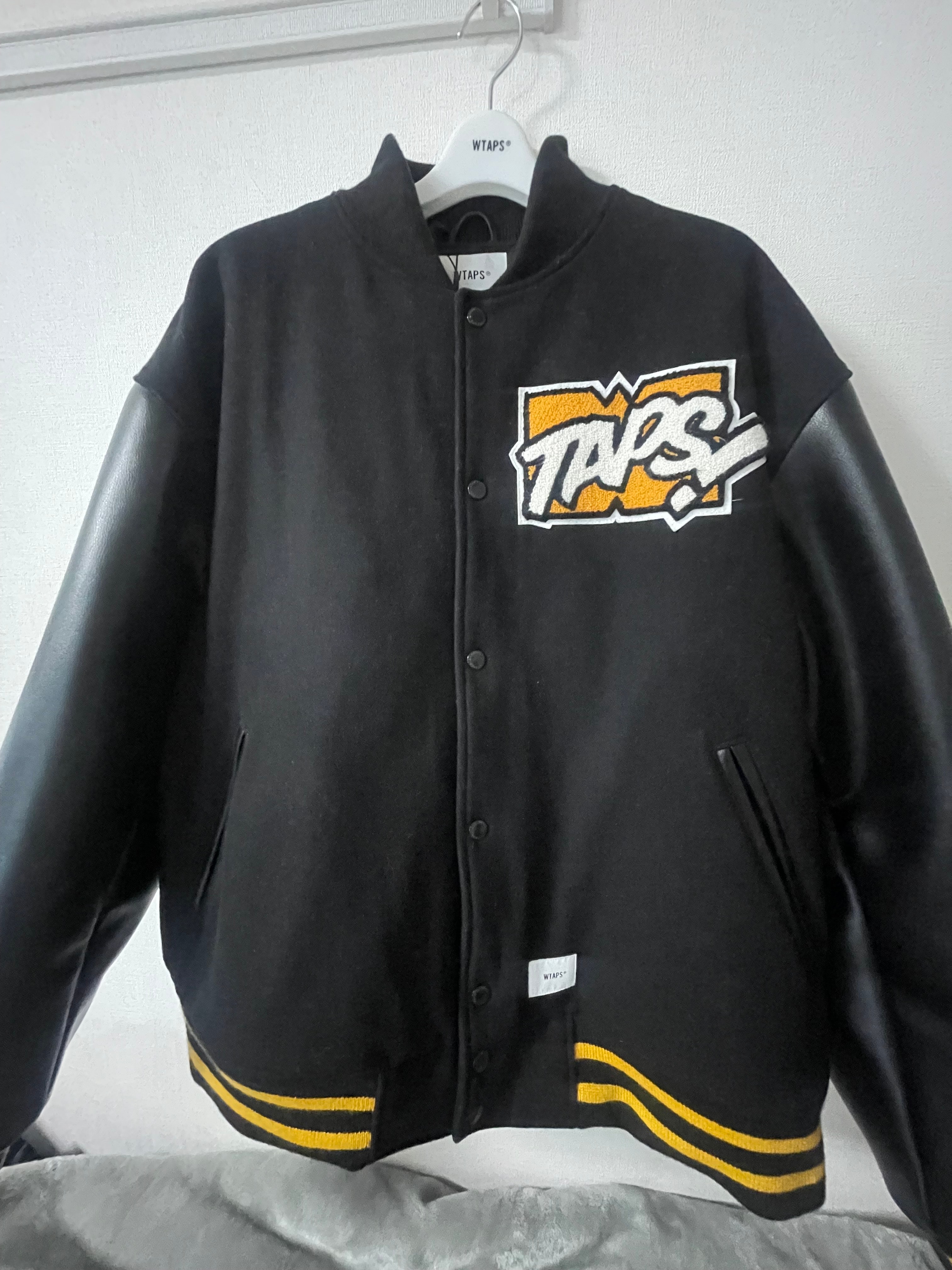 Wtaps New Year's Limited Varsity Jacket Wool. Melton. Toon! "Black"