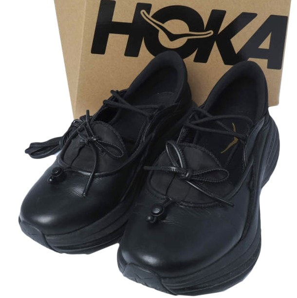 HOKA ONE ONE ホカオネオネ BONDI MARY JANE ボンダイ メリージェーン 1171546 BBLC US6.5(24.5cm) BLACK/BLACK スニーカー シューズ g28098