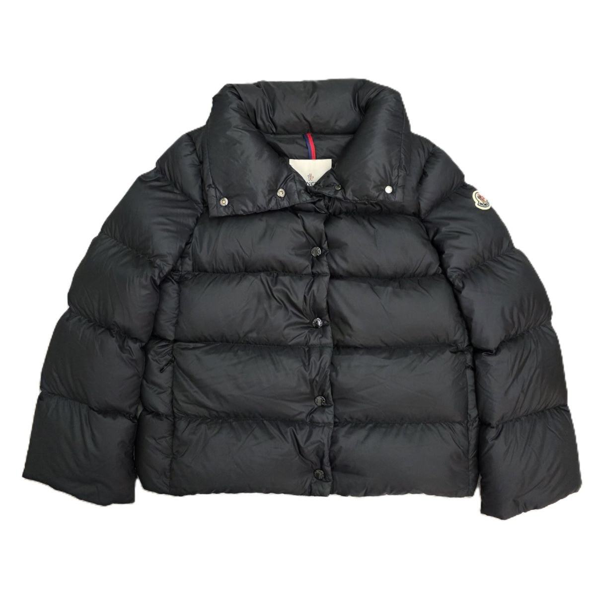 MONCLER モンクレール AUDE GIUBBOTTO ショート丈 オーバーサイズ 0 Sサイズ ダウンジャケット E20934592505 C0229 ナイロン ブラック  メンズ【中古】