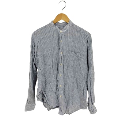 リネンバンドカラーシャツ【1140771370786】