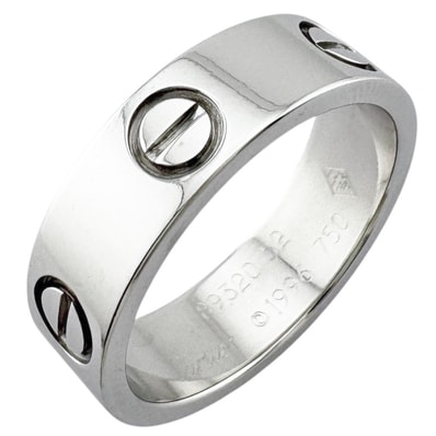 カルティエ ラブ リング 指輪 12号 18金 K18ホワイトゴールド レディース CARTIER 中古