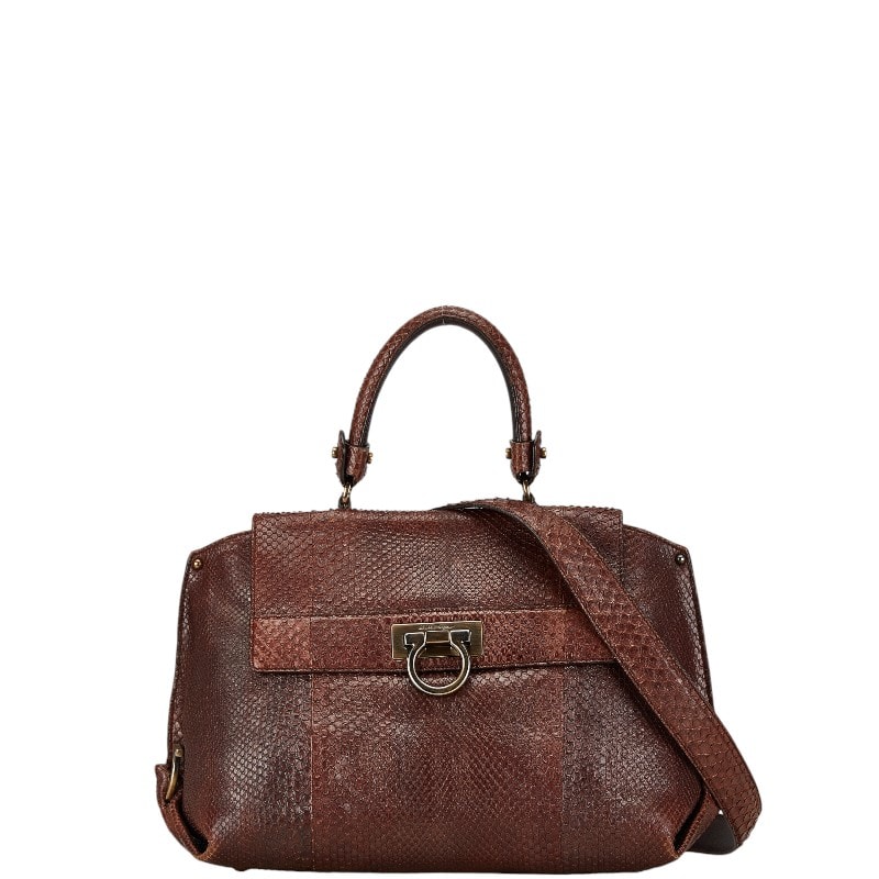 6ce6269】サルヴァトーレフェラガモ ショルダーバッグ ガンチーニ 