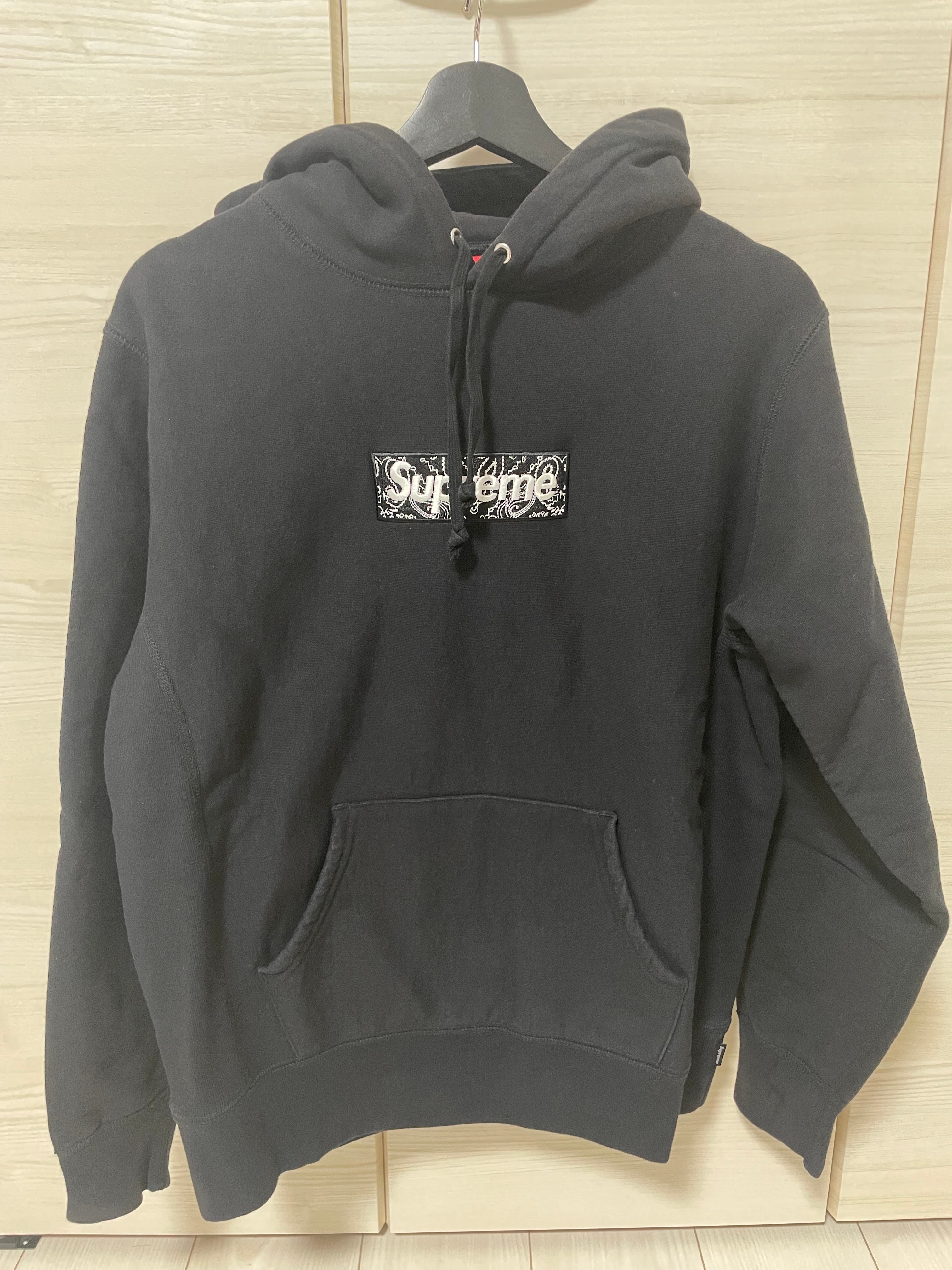 Supreme Bandana Box Logo Hooded Sweatshirt "Black"