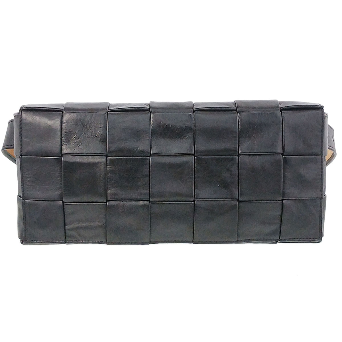 BOTTEGAVENETA ボッテガヴェネタ ザ ストレッチカセット ベルトバッグ ショルダーバッグ レザー ブラック  レディース【中古】