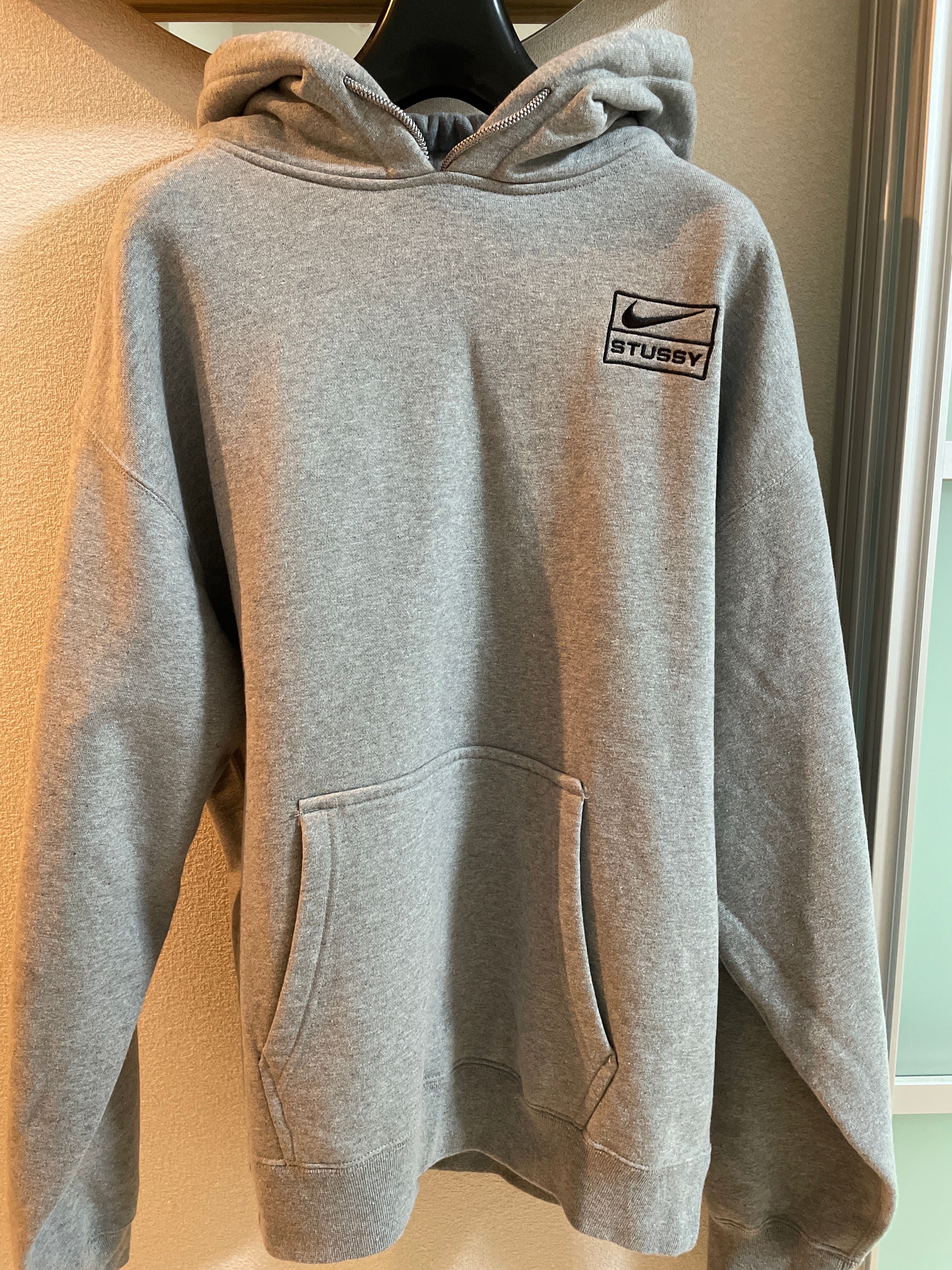 Stussy × Nike NRG Washed Hoodie (US Size) "Grey" DJ9488-063
