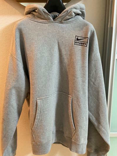 Stussy × Nike NRG Washed Hoodie (US Size) "Grey" DJ9488-063