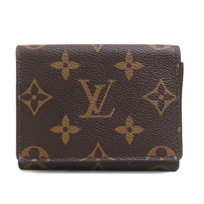 ルイ ヴィトン LOUIS VUITTON カードケース モノグラム アンヴェロップ カルト ドゥ ヴィジット モノグラムキャンバス ブラウン ユニセックス M63801【中古】 e61723g