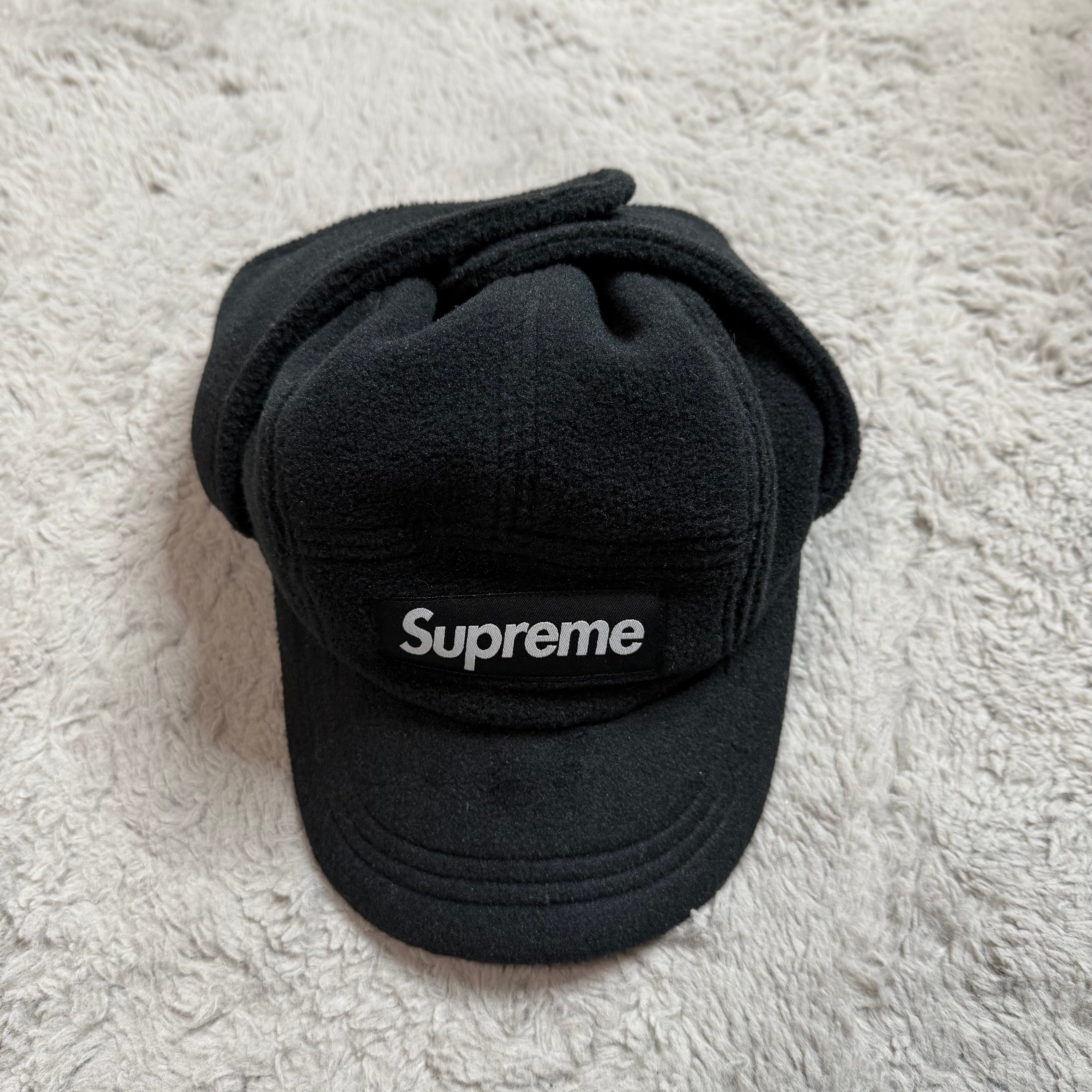 Supreme Polartec Earflap Camp Cap "Black"