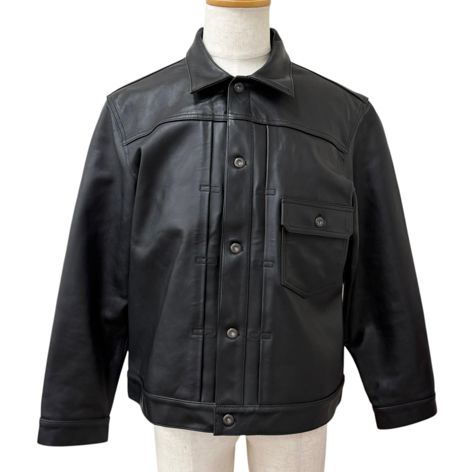 極美品 ショット レザージャケット 1st TRACKER JACKET