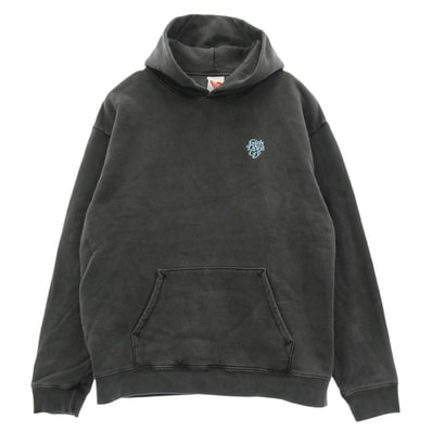 Girls Don't Cry ガールズドントクライ パーカー 伊勢丹限定 Washed GDC Logo Hoodie ウォッシュ加工 ロゴ プルオーバー フーディー パーカー グレー系 XL【中古】
