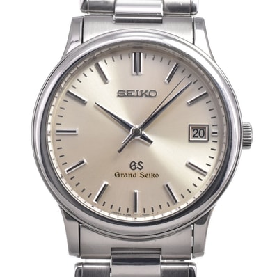 セイコー SEIKO SBGF013/8J56-7000 グランドセイコー デイト シルバー クォーツ メンズ 箱・保証書付き 腕時計 N#150855