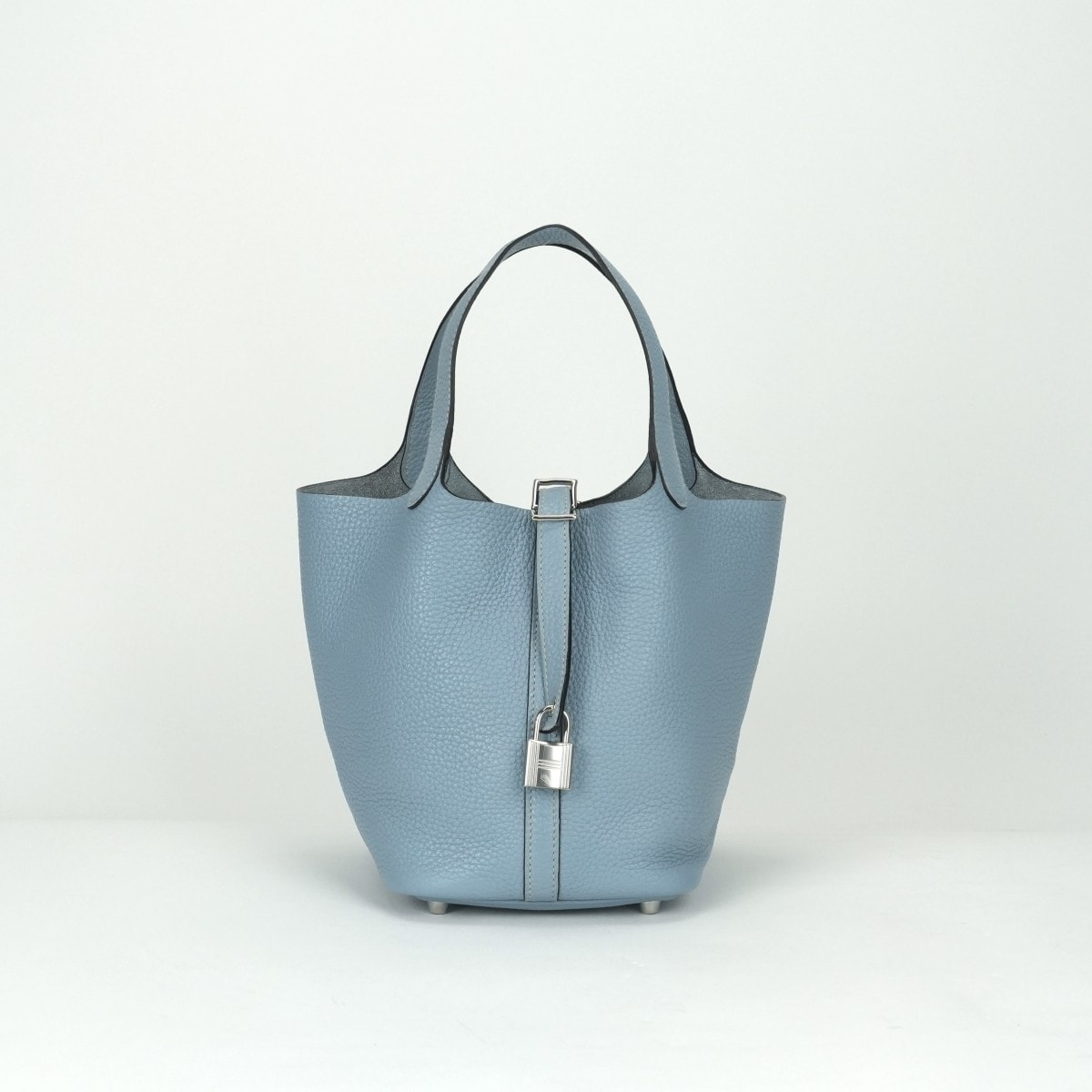 エルメス HERMES ピコタンロックPM ピコタンロック PM ピコタンPM ピコタンロック18 バッグ トートバッグ トリヨンクレマンス ブルーラン ブルーリン Bluelin ブルー Blue 青 シルバー金具 ハンドバッグ ピコタン