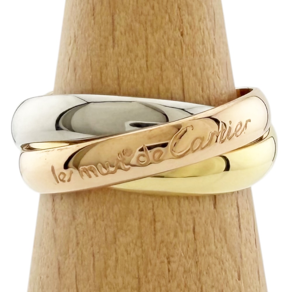 カルティエ トリニティ リング 指輪 11.5号 18金 K18イエローゴールド レディース CARTIER  中古