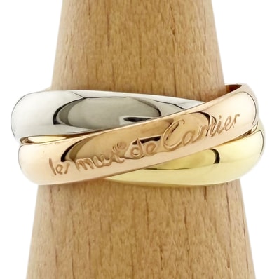 カルティエ トリニティ リング 指輪 11.5号 18金 K18イエローゴールド レディース CARTIER 中古