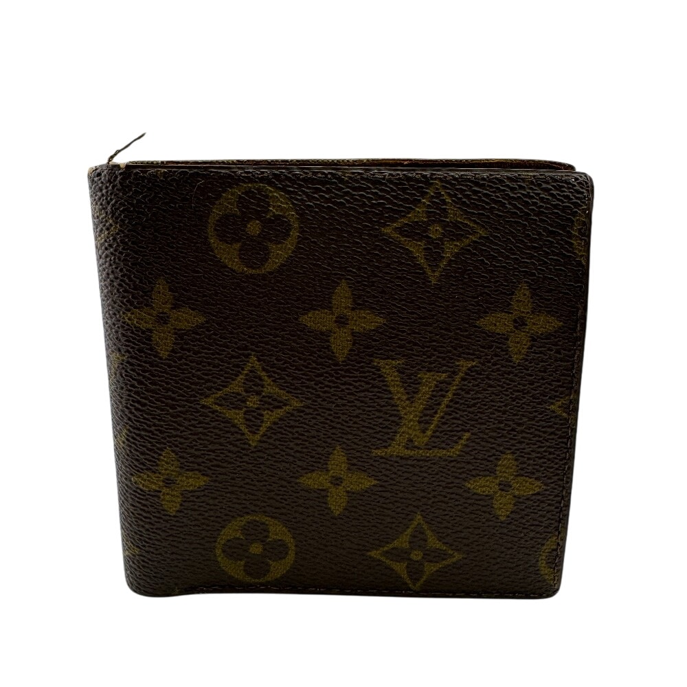 ルイヴィトン LOUIS VUITTON 二つ折り財布 モノグラム ヴィンテージ コインケース ベージュ