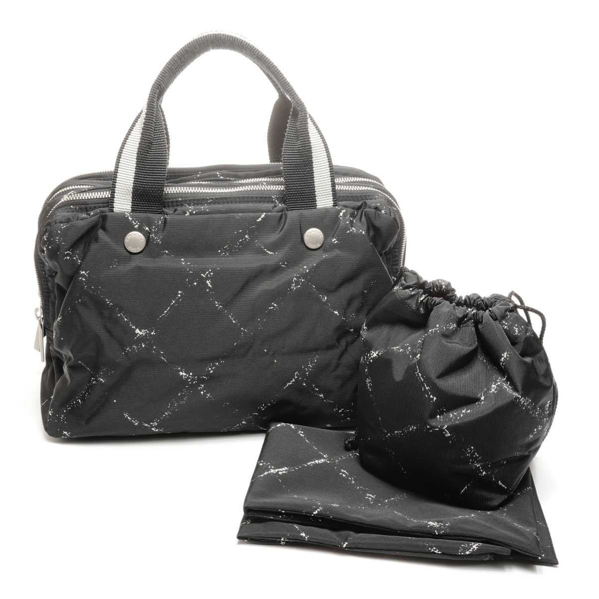 シャネル CHANEL 5番台 1997-1999 ナイロン トラベルライン ハンドバッグ【中古】