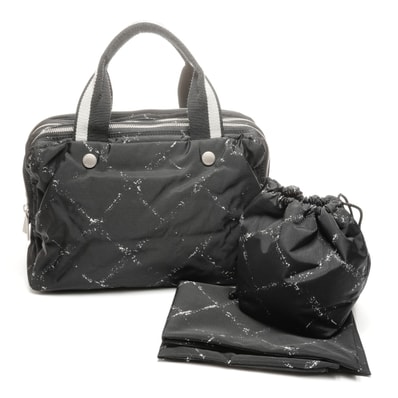 シャネル CHANEL 5番台 1997-1999 ナイロン トラベルライン ハンドバッグ【中古】