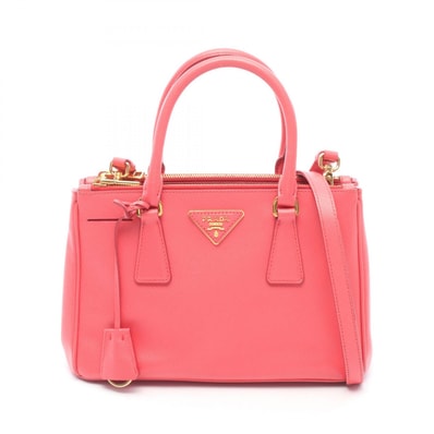 プラダ PRADA SAFFIANO LUX ガレリア 2WAY ハンドバッグ バッグ サフィアーノレザー レディース ピンク系 BN2316 【中古】