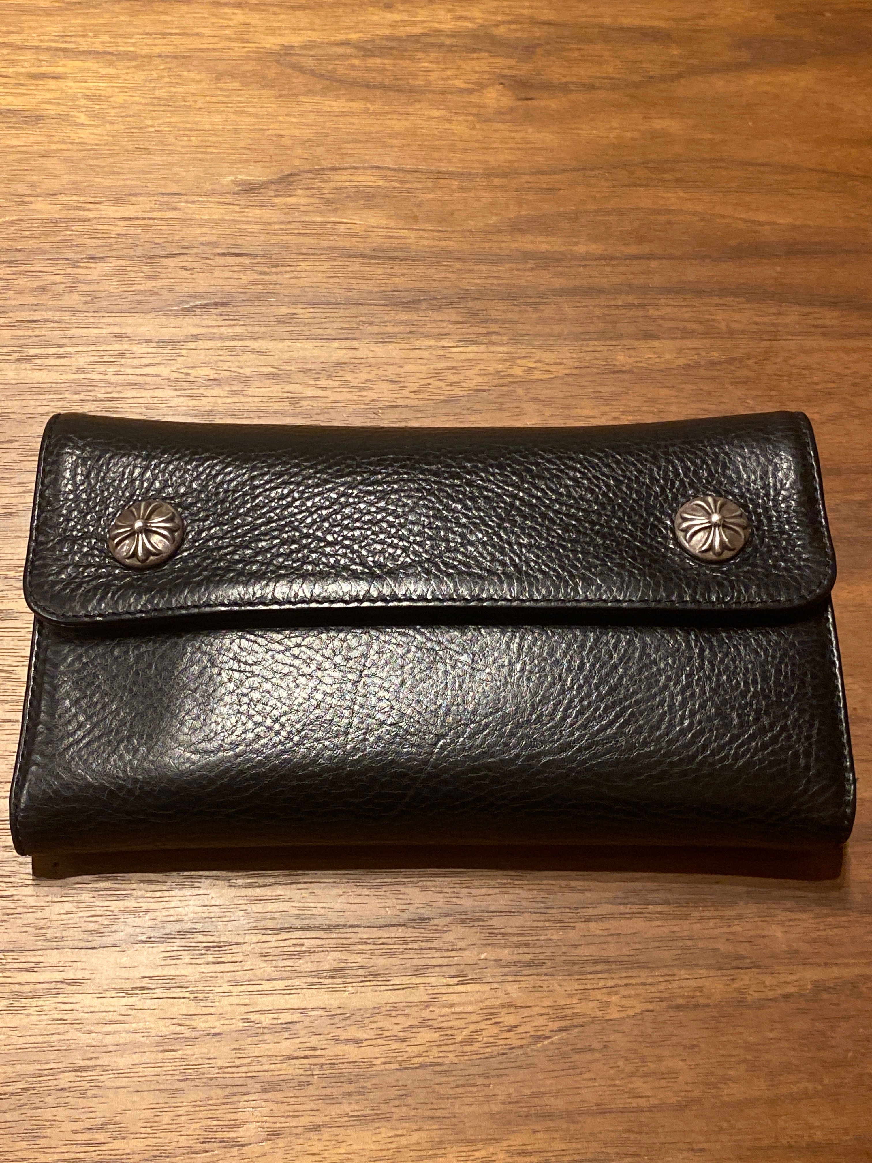 Chrome Hearts Wave Wallet Leather "Black"