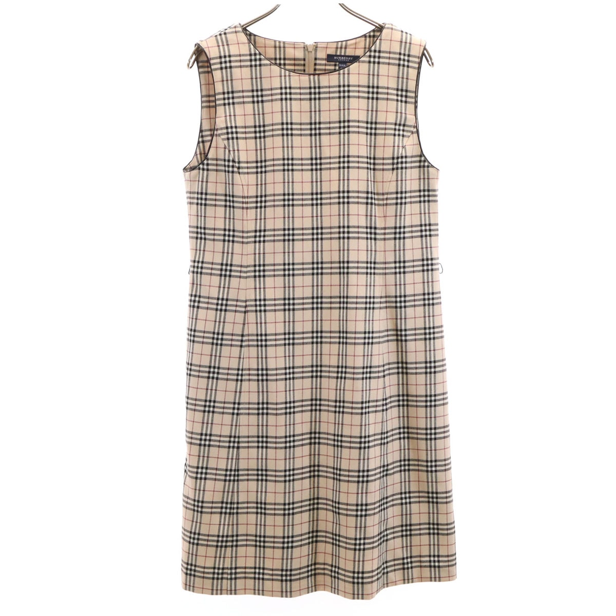 BURBERRY LONDON バーバリーロンドン 未使用 ノバチェック ノースリーブ ワンピース 160 ベージュ 三陽商会