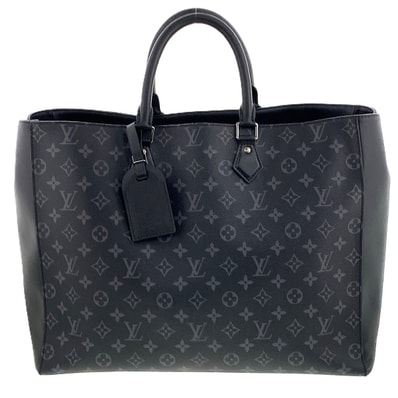 LOUIS VUITTON ルイ・ヴィトン グラン サック トートバッグ M44733 モノグラムエクリプス ブラック グレー メンズ【中古】