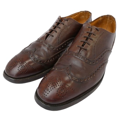 Brooks Brothers ブルックスブラザーズ その他靴 DEVON イングランド製 ウィングチップ レザー シューズ ブラウン系 43【中古】