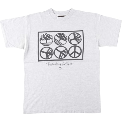 古着 90年代 ティンバーランド Timberland 半袖 プリントTシャツ USA製 メンズL相当 ヴィンテージ/eaa642019