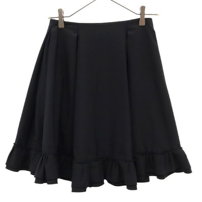 FOXEY NEW YORK フォクシーニューヨーク フリル フリル ミニスカート 40 ブラック