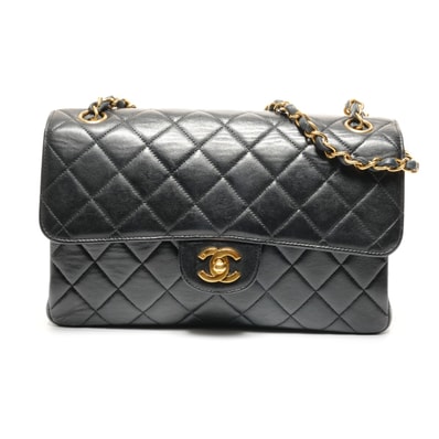 シャネル CHANEL 4番台 1996-1997 Wフェイスマトラッセ ラムスキン ショルダーバッグ【中古】