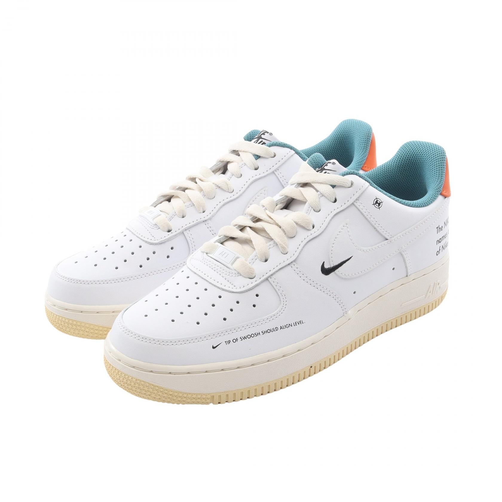 ナイキ NIKE AIR FORCE 1 '07 LE スニーカー 靴 レザー メンズ ホワイト系 / マルチカラー DM0970-111 【中古】
