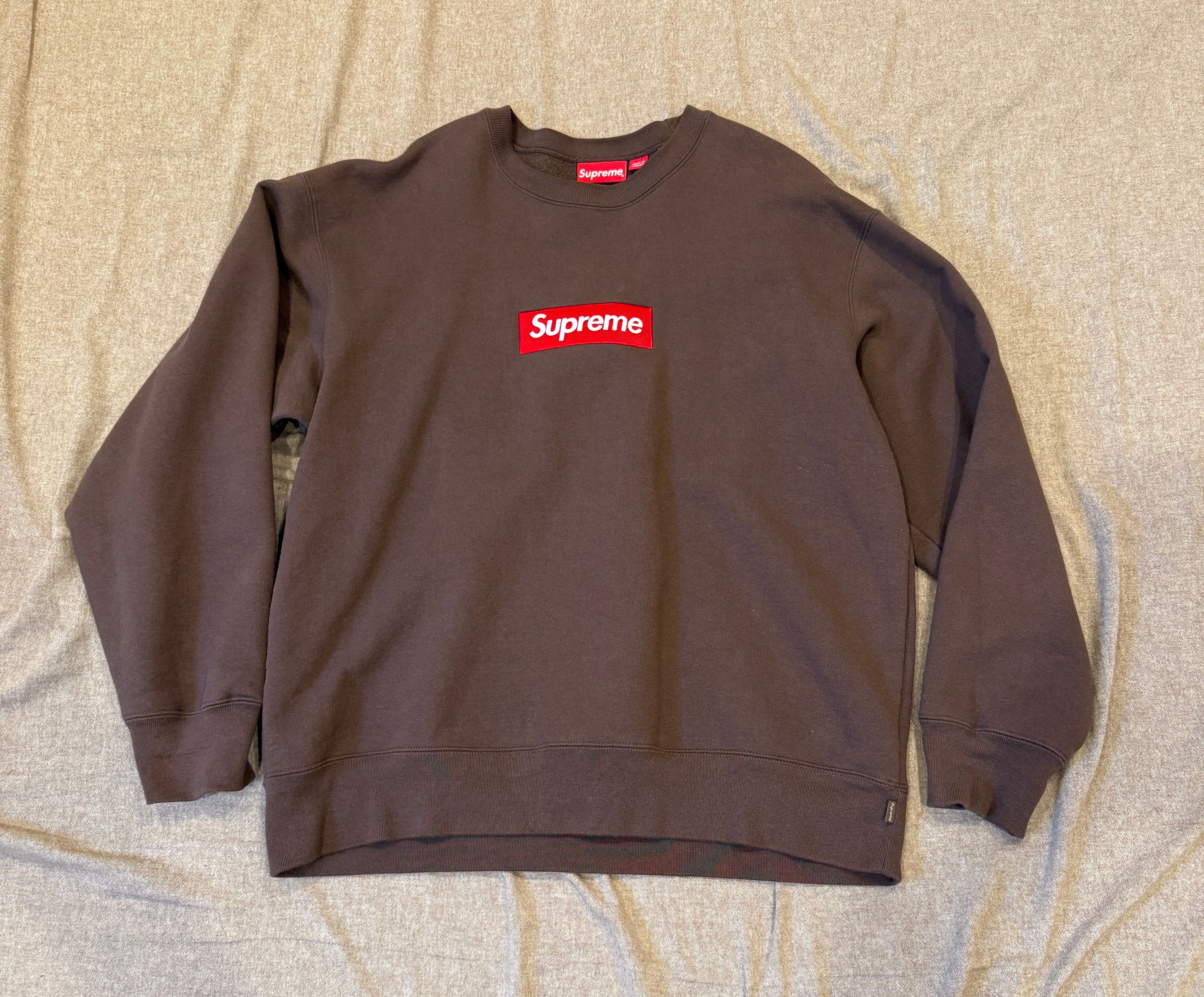 Supreme Box Logo Crewneck "Brown" (22FW)