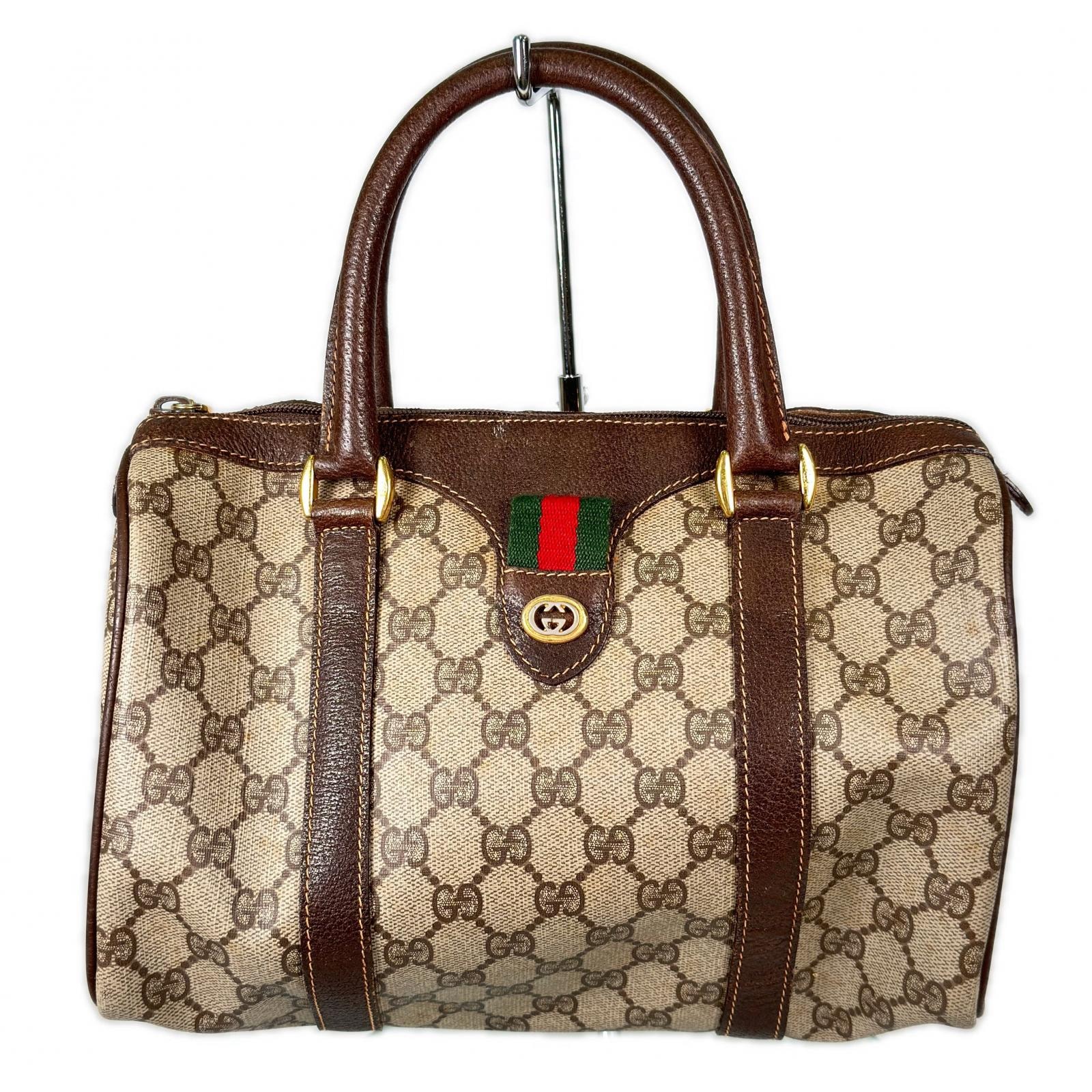 C (やや傷や汚れあり)】GUCCI グッチ ヴィンテージGGスプリーム