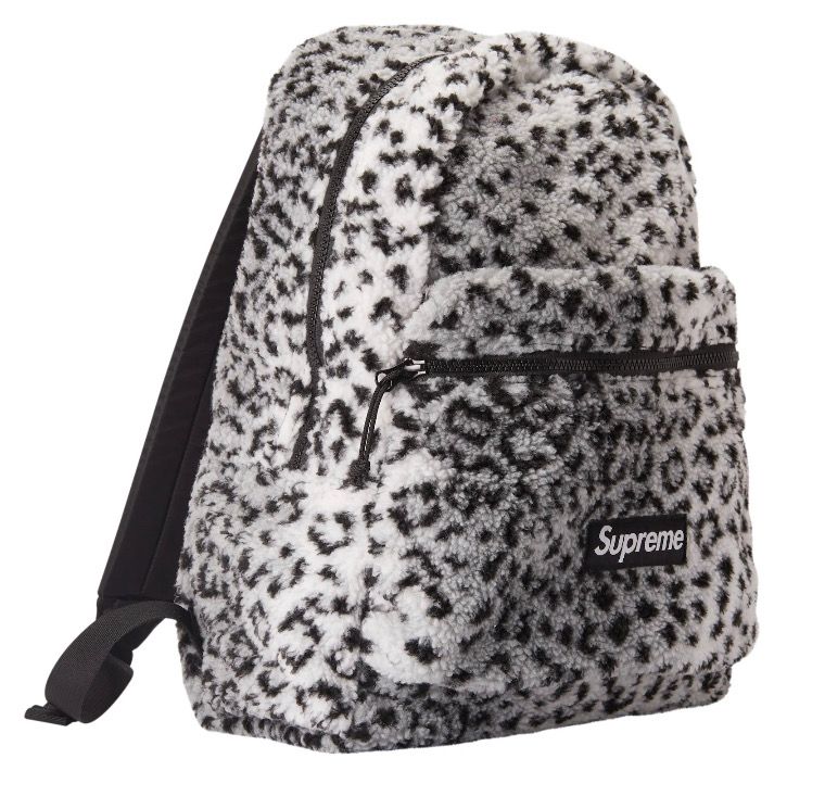 シュプリーム17FWレオパードバックパック