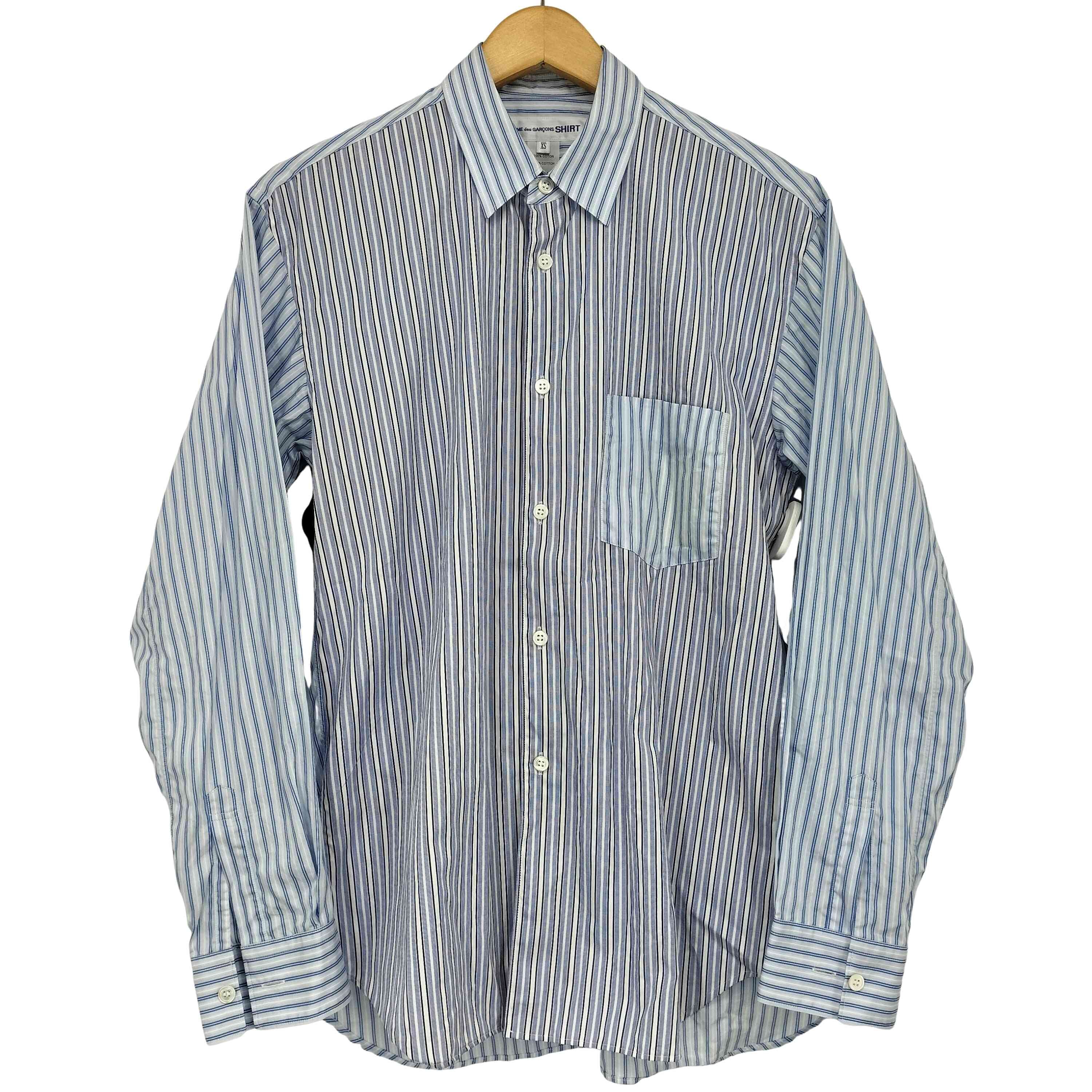 19AW 切替ストライプシャツ クレイジーパターン【1141899819232】