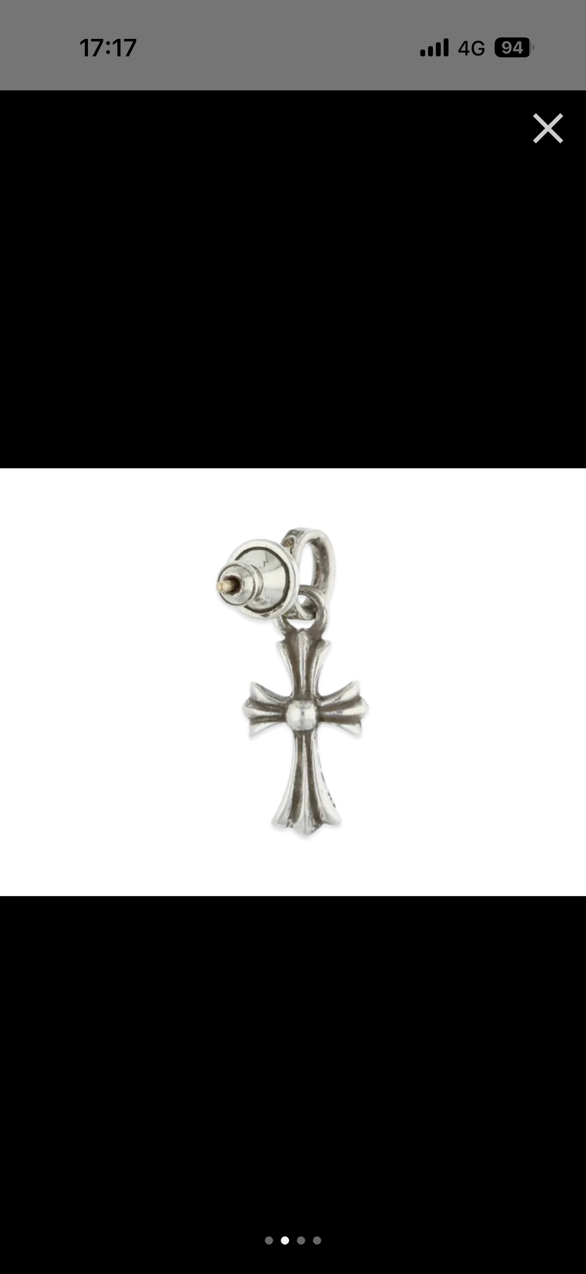 【レア品】Chrome Hearts CHプラス レザートレイ D (傷や汚れあり)】CHROME HEARTS クロムハーツ（原本無） LEATHER