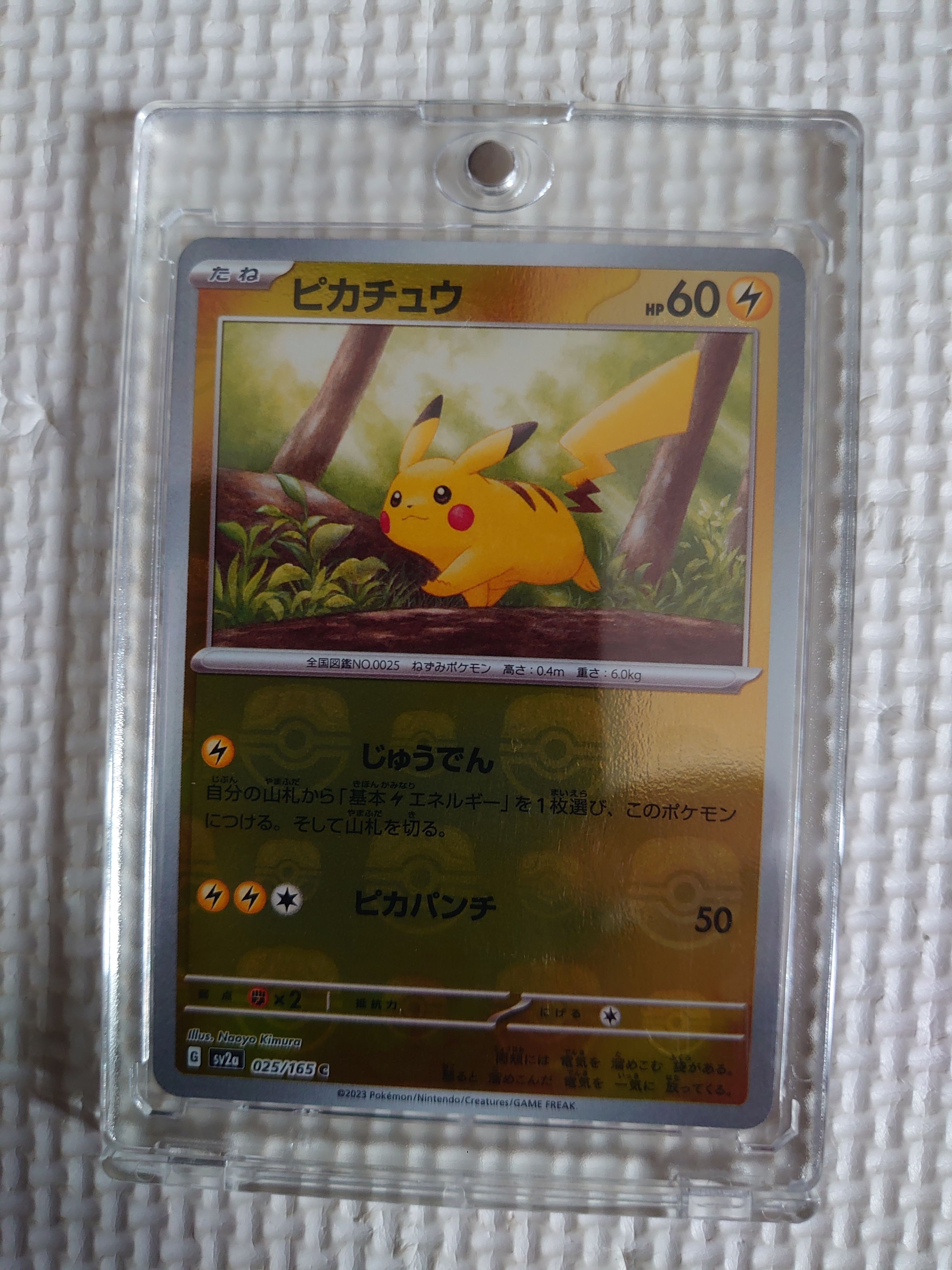 ピカチュウ C: マスターボールミラー (マスボピカチュウ) [SV2a 025/165](強化拡張パック「ポケモンカード151」)