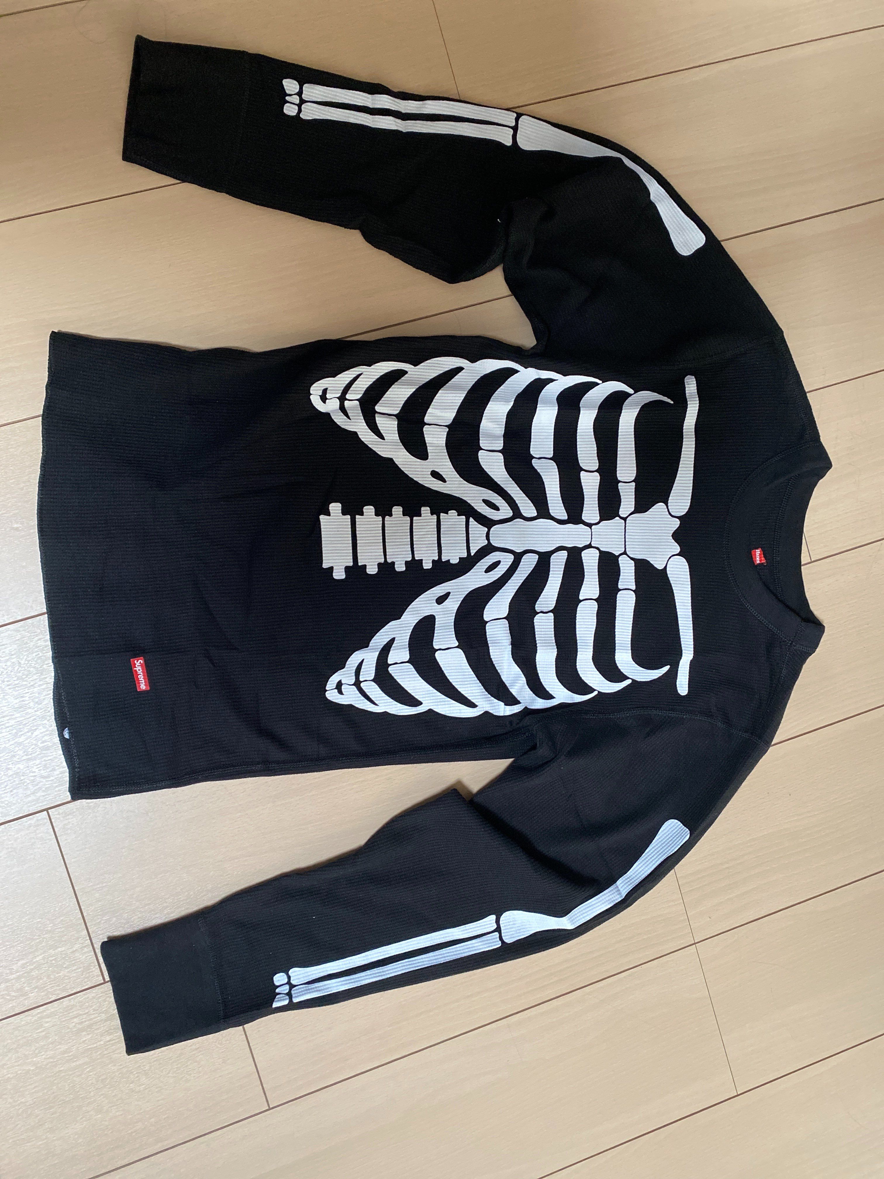 Supreme / Hanes Bones Thermal Crew (1 Pack) "Black"(21FW)