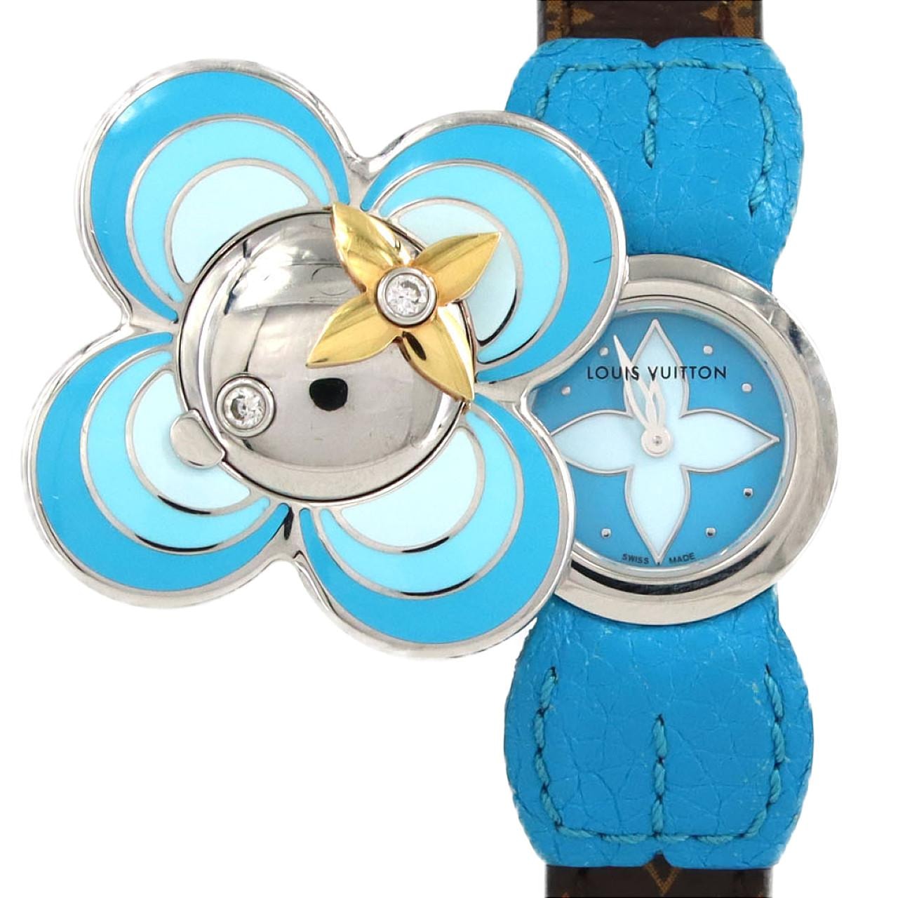 ルイヴィトン タンブールヴィヴィエンヌビジュシークレット コンビ Q1K0J1 SSxYG クォーツ