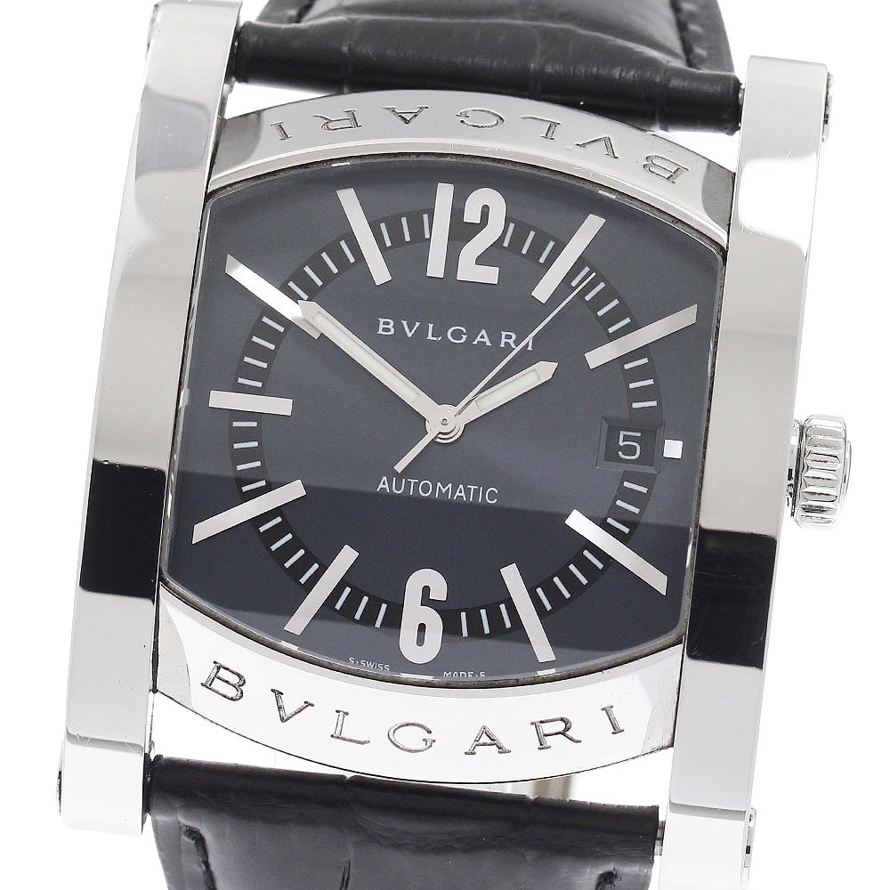 ★箱・保 ブルガリ アショーマ デイト AA48S 自動巻き メンズ 【中古】