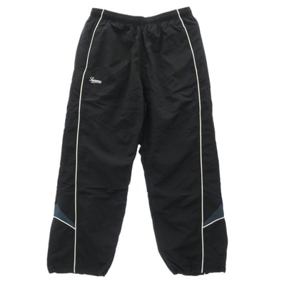 Supreme シュプリーム 25AW Contrast Piping Track Pant コントラスト パイピング ロゴ トラック パンツ ダークグレー系 L【美品】【中古】