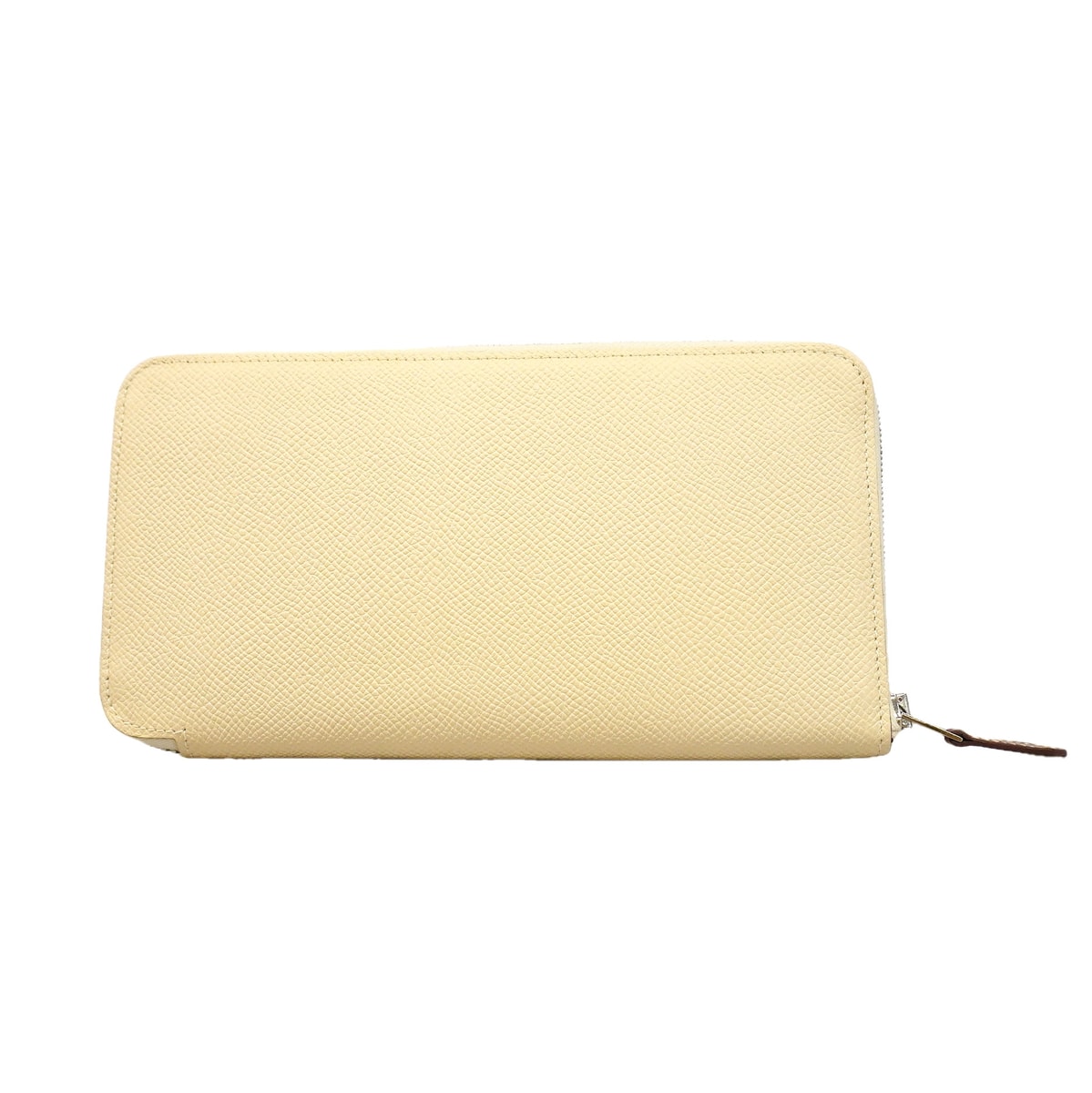 【6ia0251】エルメス 長財布 アザップロングシルクイン ヴォーエプソン クレ シルバー金具 D刻印【中古】メンズ レディース ユニセックス