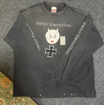 Saint Mxxxxxx LS T-Shirt Saint Devotion "Black"