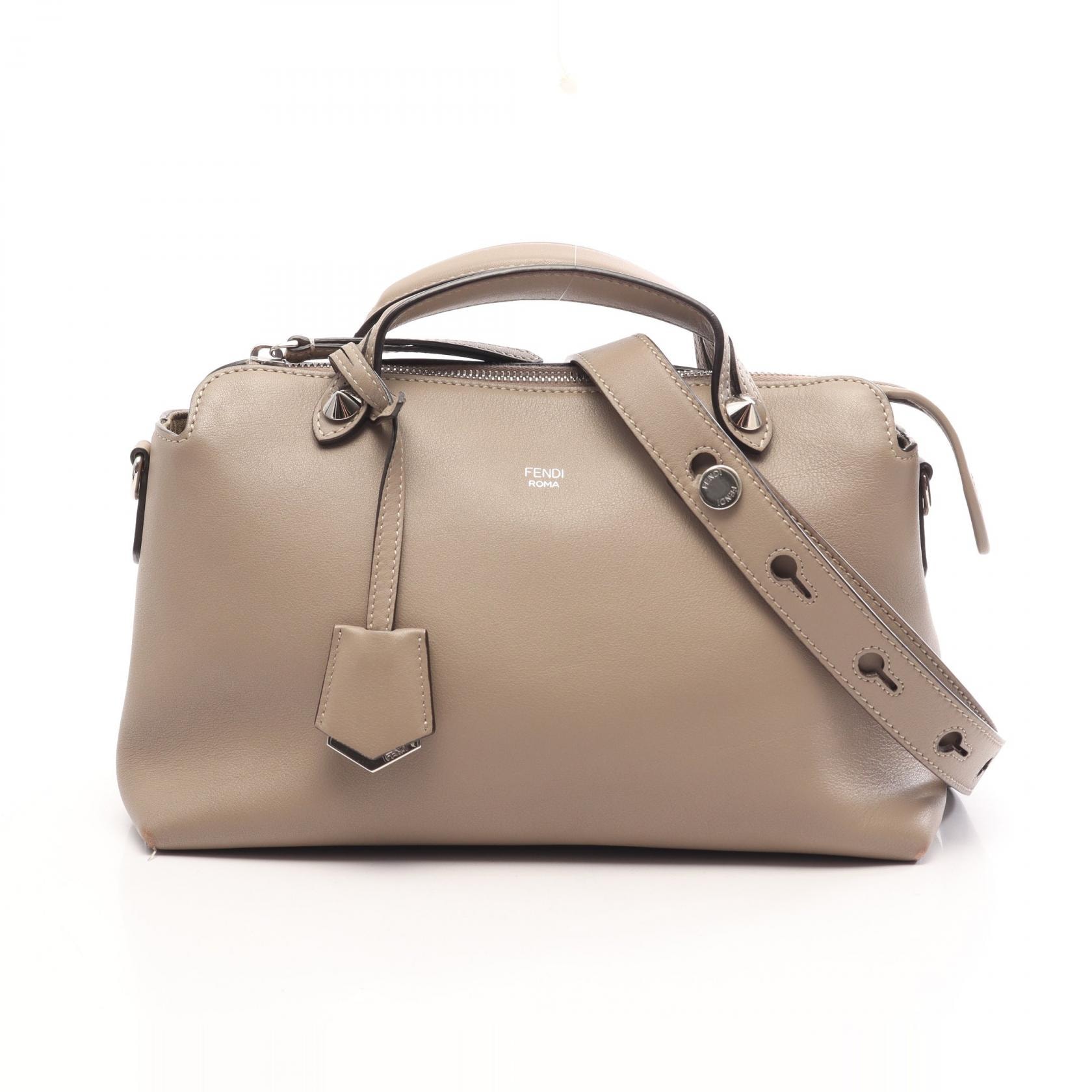 フェンディ FENDI BY THE WAY MEDIUM バイザウェイ ミディアム 2WAY ハンドバッグ バッグ レザー レディース ベージュ系 【中古】