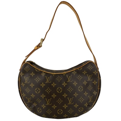 LOUIS VUITTON ルイ・ヴィトン クロワッサン MM 肩掛け ワンショルダー ハンドバッグ M51512 モノグラム ブラウン レディース【中古】