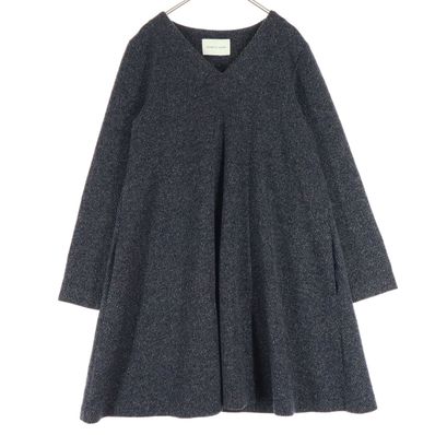 美品 Adam et Rope' アダムエロペ 長袖 Vネック セーター FREE ネイビー