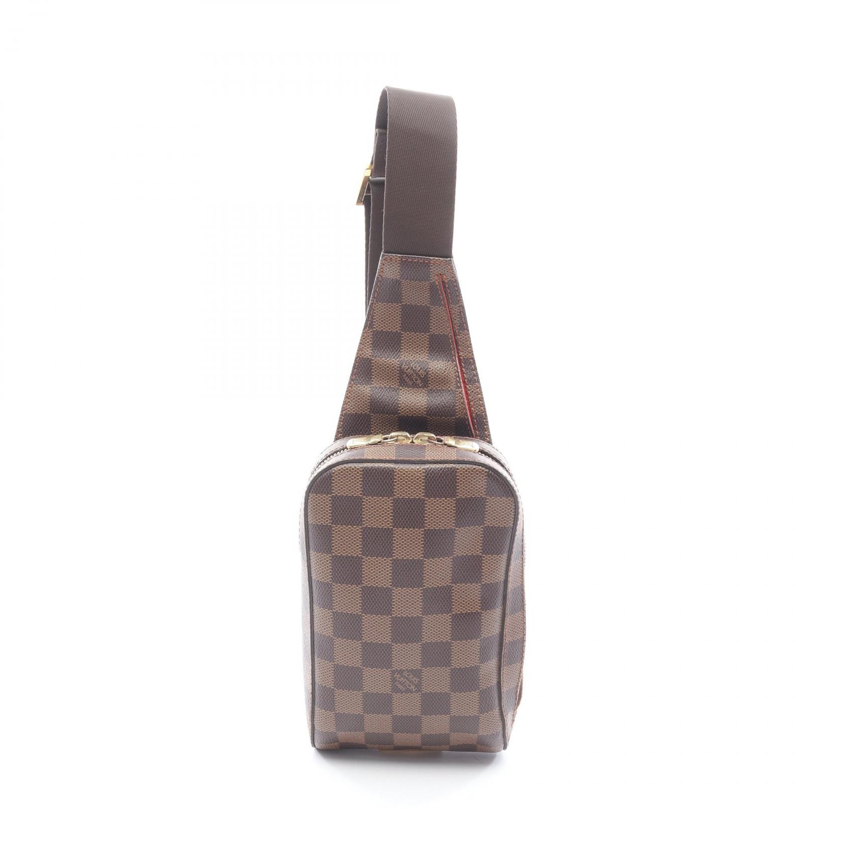 ルイ・ヴィトン LOUIS VUITTON ジェロニモス ウエストバッグ ボディバッグ バッグ PVCコーティングキャンバス ダミエ エベヌ メンズ レディース ブラウン系 N51994 【中古】